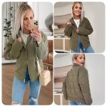 Wefebi Women's Lightweight Quilted Jacket with Pockets