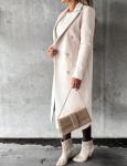 Beige Wool Trench Coat for Women 2026