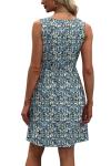 Floral A-Line Summer Dress with Pockets