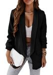 KIRUNDO Women's Oversized Blazer - Black