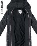 Steve Madden Women's Navy Long Puffer Coat
