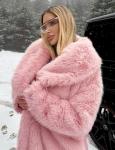 Flygo Women's Fluffy Faux Fur Winter Coat