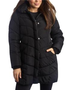 Steve Madden Women's Black Heavyweight Puffer Jacket