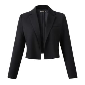 Beninos Women’s Black Cropped Blazer Jacket