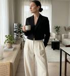 Beninos Women’s Black Cropped Blazer Jacket