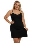 2-Pack Women’s Slip Dresses - Black & White