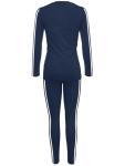 Women's Navy Soccer Tracksuit Set with Long Sleeves
