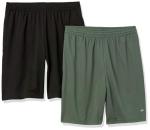 Amazon Essentials Women's Loose-Fit Athletic Shorts, 2-Pack