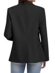 Lightweight Black Blazer with Pockets for Women