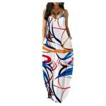 Fussangshu Women's Boho Sleeveless Maxi Dress