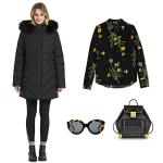 BINACL Women's Winter Puffer Jacket with Fur Hood