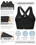 Criss-Cross Back Sports Bra for Women