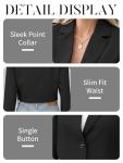 Cropped Black Blazer for Women - Office Style