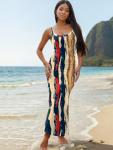 Colorful Summer Bodycon Maxi Dress for Women