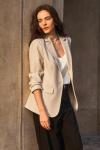 Cicy Bell Women's Open Front Casual Blazer - Khaki