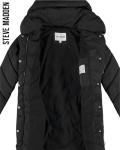 Steve Madden Women's Black Heavyweight Puffer Jacket