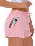 Mancreda Women's Pink Athletic Running Shorts