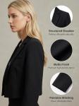 Beninos Women’s Black Cropped Blazer Jacket