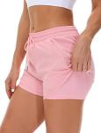 Mancreda Women's Pink Athletic Running Shorts