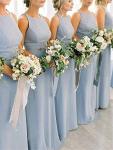 Royal Blue Plus Size Mermaid Bridesmaid Dress