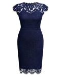 Miusol Plus Size Lace Evening Prom Dress