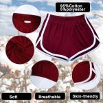 Cameway Women's Black Cotton Yoga Dance Shorts