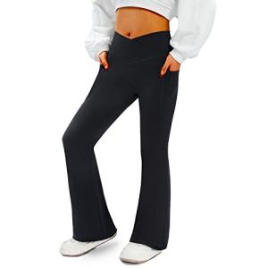 Flare Yoga Pants with Pockets for Women