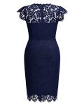 Miusol Plus Size Lace Evening Prom Dress