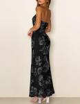 Floral Strapless Maxi Dress for Summer Events