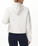 Women’s Half Zip Fleece Crop Hoodie with Pockets