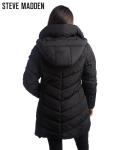 Steve Madden Women's Black Heavyweight Puffer Jacket