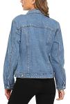 MISS MOLY Women's Trendy Denim Jacket with Pockets