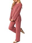 Kikibell Cozy Red 2-Piece Lounge Set
