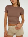 Womens 3 Piece Slim Fitted Crop Tops Set