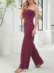 Summer Striped Two Piece Lounge Set for Women