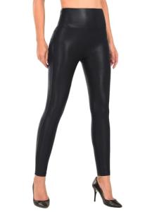 High Waisted Faux Leather Leggings for Women