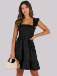 ANRABESS Women's Black Backless Summer Sundress