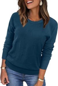 Cozy Blue Pullover Sweater for Women