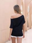 Off the Shoulder Batwing Top for Women