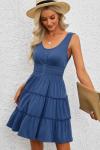 Dokotoo Women’s Blue Sleeveless Summer Sundress