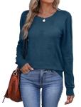 Cozy Blue Pullover Sweater for Women