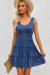 Dokotoo Women’s Blue Sleeveless Summer Sundress