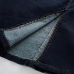 High Waisted Dark Denim Jean Skirt with Belt