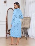 Lightweight Soft Knit Full-Length Robe with Pockets