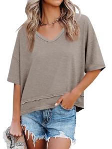 Cicy Bell Women's Summer V-Neck Casual T-Shirt
