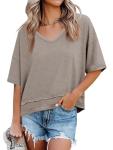 Cicy Bell Women's Summer V-Neck Casual T-Shirt