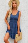 Dokotoo Women’s Blue Sleeveless Summer Sundress