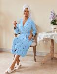 Lightweight Soft Knit Full-Length Robe with Pockets