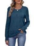Cozy Blue Pullover Sweater for Women