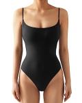 Women’s Backless Square Neck Thong Bodysuit